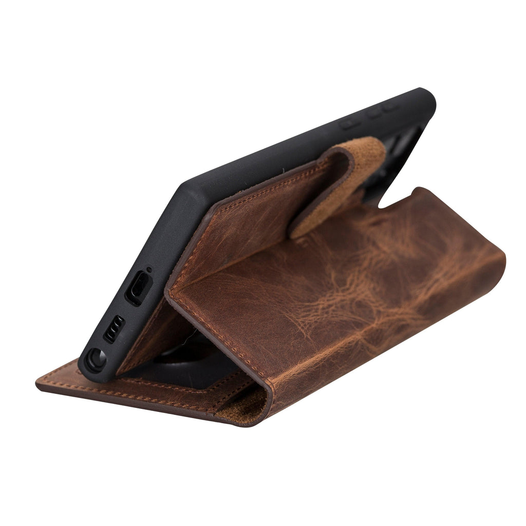 Magic Samsung  Series Detachable Genuine Leather Wallet Case - MW-3