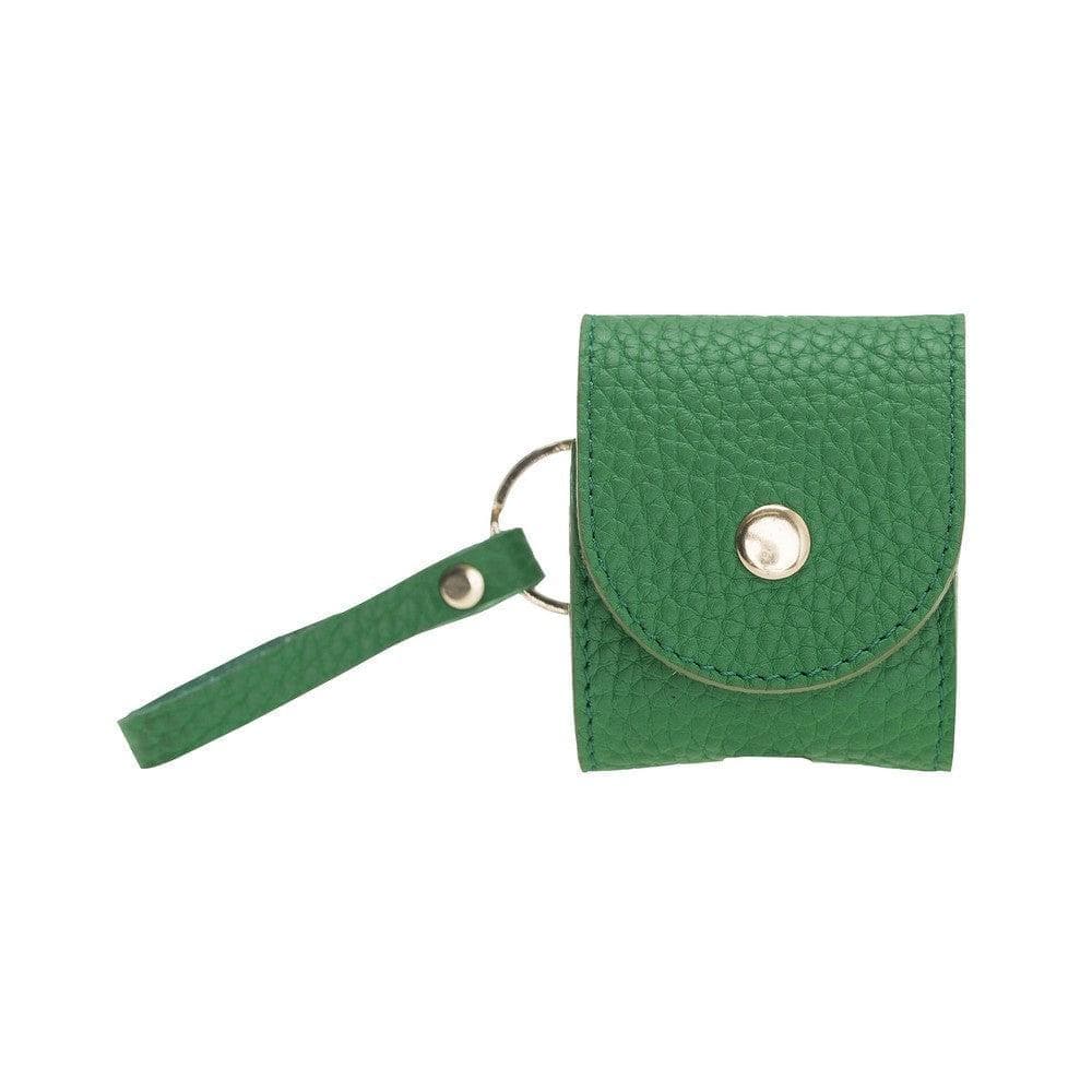 Mai Snap AirPods 3 and AirPods Pro Leather Case with Hook - Airpods 1/2 / Green-5