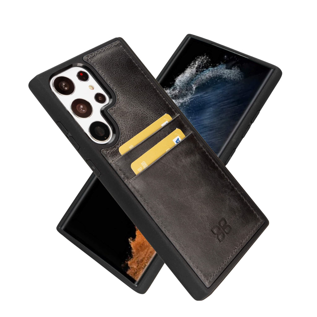 Flexible Leather Back Cover with CardHolder for Samsung Galaxy S24 Series-10