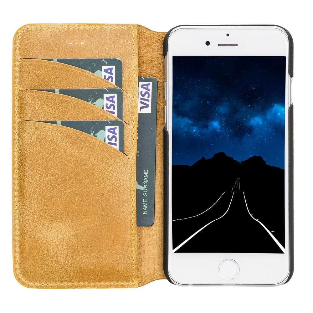 Wallet Case iPhone 5/5S Non-Detachable Genuine Leather Wallet Case - WC-0